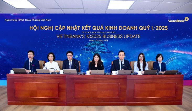 Hội nghị cập nhật kết quả kinh doanh quý 1/2025 của VietinBank. Hội nghị cập nhật kết quả kinh doanh quý 1/2025 của VietinBank.