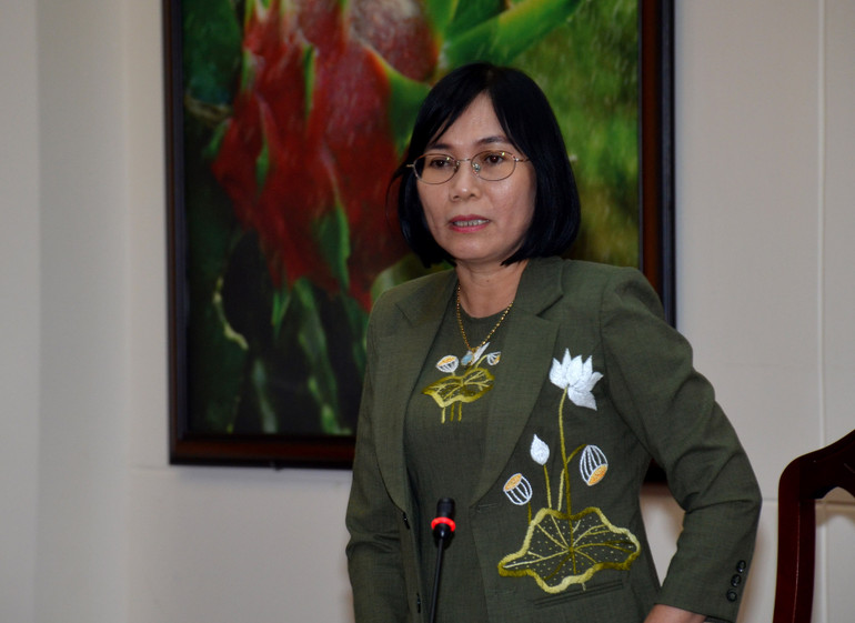 Phó Chủ tịch Ủy ban nhân dân tỉnh Đồng Nai Nguyễn Thị Hoàng phát biểu tại buổi làm việc. Phó Chủ tịch Ủy ban nhân dân tỉnh Đồng Nai Nguyễn Thị Hoàng phát biểu tại buổi làm việc.