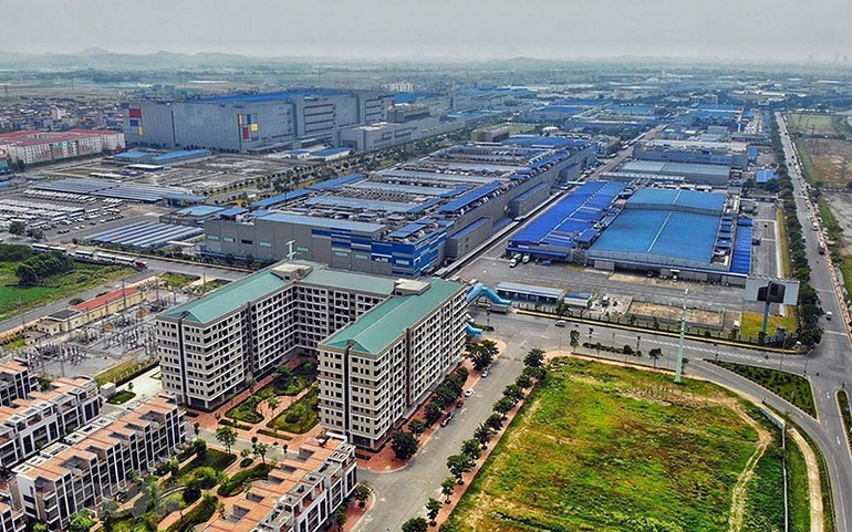 Nhà ở, nhà cho công nhân thuê tại Khu công nghiệp Yên Phong, tỉnh Bắc Ninh. (Ảnh: DANH LAM)