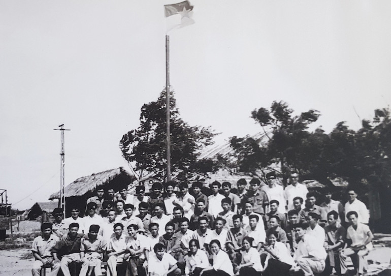 Đoàn công tác Đ73 những ngày đầu tiên tại Quảng Trị, năm 1973.