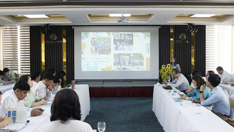 Đại diện trường học chia sẻ kết quả dự án. Đại diện trường học chia sẻ kết quả dự án.