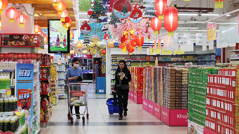 Nguồn hàng cung ứng Tết tại các siêu thị dự kiến tăng hơn so với năm ngoái