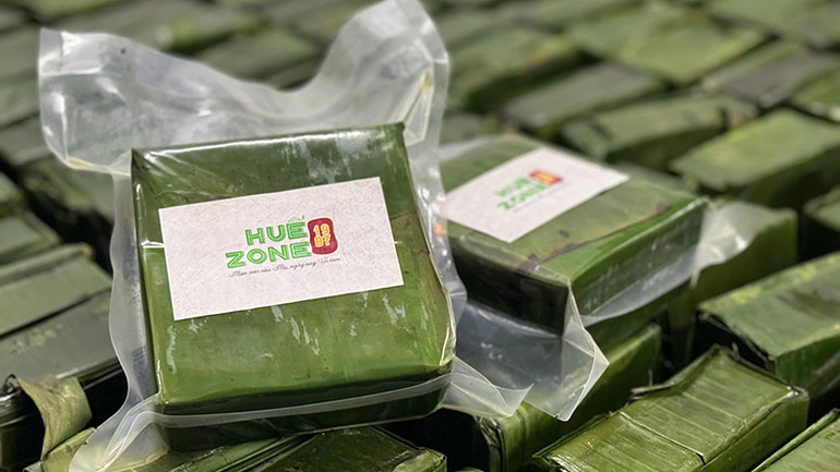 Bánh chưng được hút chân không. Bánh chưng được hút chân không.