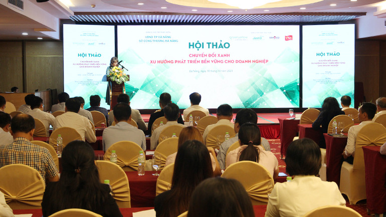 Hội thảo cũng đưa ra những thách thức và cơ hội khi doanh nghiệp chuyển đổi xanh.