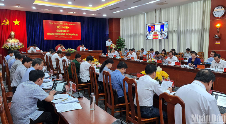 Cà Mau tổ chức hội nghị tổng kết năm 2022, xây dựng phương hướng, nhiệm vụ năm 2023. Cà Mau tổ chức hội nghị tổng kết năm 2022, xây dựng phương hướng, nhiệm vụ năm 2023.