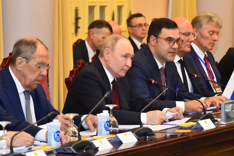 Tổng thống Liên bang Nga Vladimir Putin phát biểu.