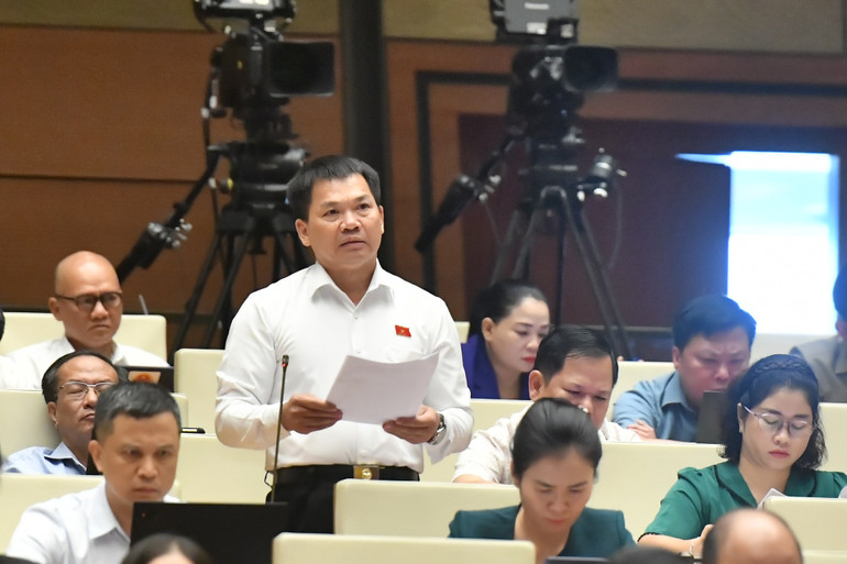 Đại biểu Quốc hội Dương Khắc Mai (Đắk Nông) phát biểu ý kiến thảo luận.