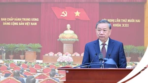 Tổng Bí thư Tô Lâm phát biểu bế mạc Hội nghị.