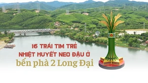 16 trái tim trẻ nhiệt huyết neo đậu ở bến phà 2 Long Đại
