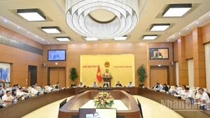 Quang cảnh phiên họp Ủy ban Thường vụ Quốc hội tuần qua tại Nhà Quốc hội. (Ảnh: DUY LINH)