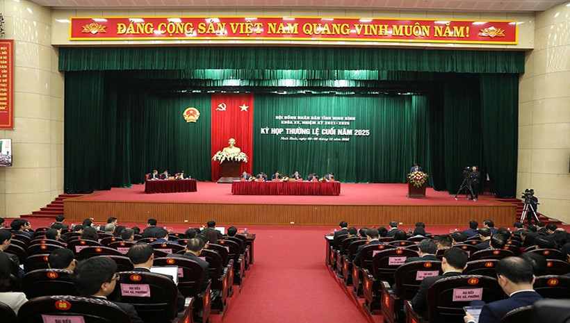 Kỳ họp thường lệ cuối năm Hội đồng nhân dân tỉnh Ninh Bình.