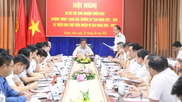 Hội nghị sơ kết, rút kinh nghiệm triển khai thực hiện Chương trình “Xanh hóa Trường Sa”.