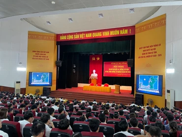 Tác phẩm “Kiên quyết, kiên trì đấu tranh phòng, chống tham nhũng, tiêu cực, góp phần xây dựng Đảng và Nhà nước ta ngày càng trong sạch, vững mạnh” của đồng chí Tổng Bí thư Nguyễn Phú Trọng được quán triệt, tuyên truyền sâu rộng tại Hà Tĩnh.