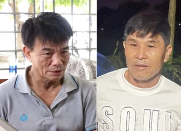  2 "siêu trộm" Trần Văn Điệp và Đặng Văn Ngọc (Ảnh: Công an Quảng Bình)
