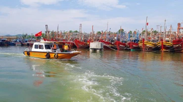 Việc thành lập lực lượng Kiểm ngư là nhiệm vụ cần thiết để chống khai thác IUU. (Trong ảnh: Bộ đội Biên phòng Quảng Bình tuần tra kiểm tra tàu thuyền của ngư dân)