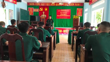 Quang cảnh lớp tập huấn.