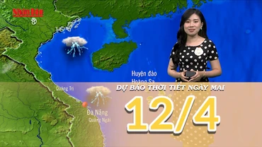 [Video] Dự báo thời tiết đêm nay và ngày mai 12/4/2025: Không khí lạnh về