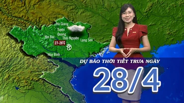 [Video] Dự báo thời tiết trưa ngày 28/4/2025: Nắng nóng tại khu vực Nam Bộ