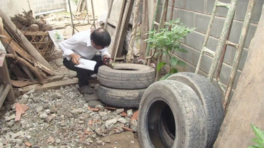 Diệt lăng quăng là giải pháp hữu hiệu trong phòng, chống bệnh sốt xuất huyết.