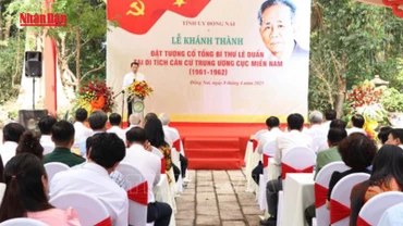 [Video] Khánh thành đặt tượng cố Tổng Bí thư Lê Duẩn tại di tích Trung ương Cục miền Nam