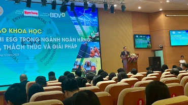 Hội thảo “Thực thi ESG trong ngành Ngân hàng: Cơ hội, thách thức và giải pháp”.