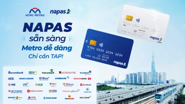 Từ ngày 14/2/2025, người dân sử dụng metro sẽ có thêm lựa chọn thanh toán không tiền mặt qua thẻ NAPAS.