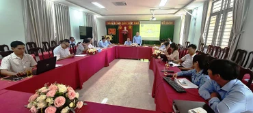 Quang cảnh buổi họp báo công bố số liệu thống kê kinh tế, xã hội Đắk Nông 6 tháng đầu năm 2023.