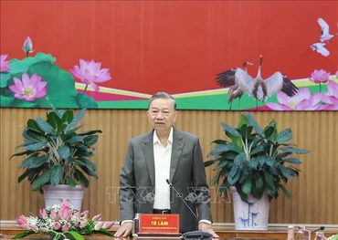 Tổng Bí thư Tô Lâm phát biểu chỉ đạo.