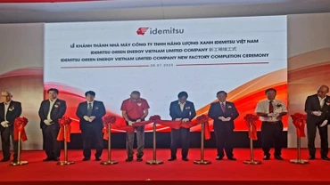 Khánh thành nhà máy chế biến gỗ, sản xuất nhiên liệu sinh học rắn tại thị xã Hoài Nhơn. 