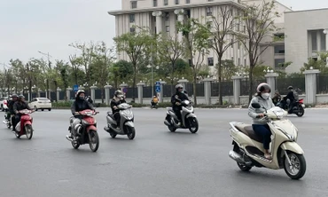 Không khí lạnh tiếp tục tăng cường ở miền bắc. Ảnh: Đ.T