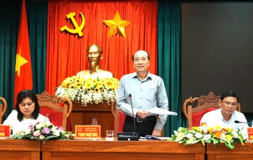 Chủ tịch Ủy ban nhân dân tỉnh Đắk Lắk Phạm Ngọc Nghị phát biểu tại hội nghị công bố Quyết định phê duyệt Đề án tổ chức Lễ hội Cà-phê Buôn Ma Thuột lần thứ 8 năm 2023. Ảnh: Báo Đắk Lắk.