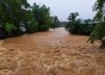 Mưa lũ tại huyện Đà Bắc, Hòa Bình.
