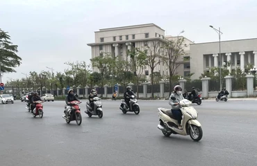 Hà Nội trời rét. Ảnh: Đ.T