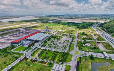 Cảng hàng không quốc tế Vân Đồn, tỉnh Quảng Ninh. (Ảnh VDO)
