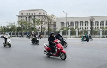 Không khí lạnh đang tăng cường ở miền bắc. Ảnh: Đ.T