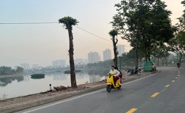 Thời tiết Hà Nội, sáng và đêm trời lạnh. Ảnh: Đ.T