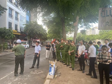 Hiện trường vụ cháy. (Ảnh: TTXVN)