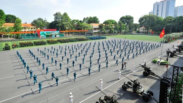 Lễ ra quân huấn luyện hàng năm tại Bộ Tư lệnh Thành phố Hồ Chí Minh.