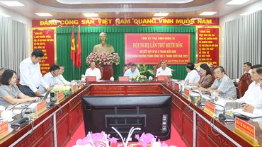 Tỉnh ủy Trà Vinh tổ chức hội nghị lần thứ 14, sơ kết quý III và 9 tháng, năm 2023.