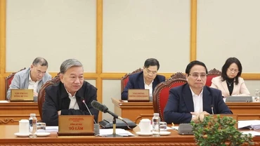Tổng Bí thư Tô Lâm chủ trì cuộc họp.