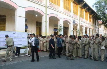 Thượng viện Campuchia có nhiệm kỳ 6 năm. Cử tri đi bầu là nghị sĩ Quốc hội và ủy viên Hội đồng xã, phường đương nhiệm. (Ảnh: Nguyễn Hiệp)