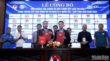 Lễ công bố tại trụ sở Liên đoàn bóng đá Việt Nam.