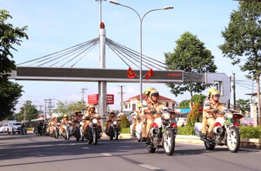 Lực lượng bảo đảm trật tự an toàn giao thông tỉnh Sóc Trăng được tăng cường nhằm kiềm chế tai nạn giao thông.