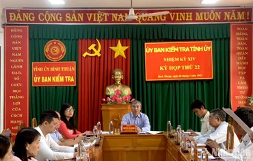 Kỳ họp thứ 22, Ủy ban Kiểm tra Tỉnh ủy Bình Thuận khóa XIV.