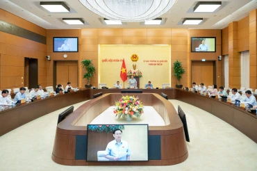 Quang cảnh Phiên họp thứ 26 của Ủy ban Thường vụ Quốc hội.