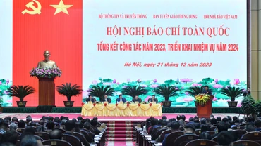[Ảnh] Hội nghị Báo chí toàn quốc tổng kết công tác năm 2023, triển khai nhiệm vụ năm 2024