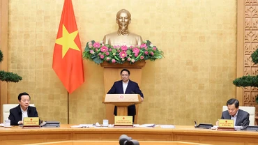 [Ảnh] Thủ tướng Phạm Minh Chính chủ trì Phiên họp Chính phủ chuyên đề xây dựng pháp luật tháng 12