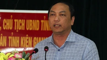 Chủ tịch Ủy ban nhân dân tỉnh Kiên Giang Lâm Minh Thành. (Ảnh: TTXVN)