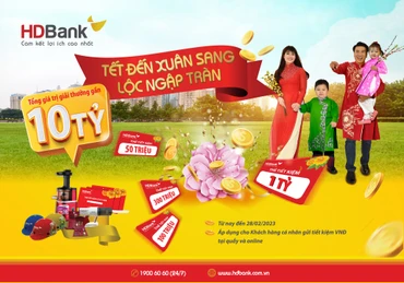 HDBank đã khởi động chương trình ‘tìm tỷ phú’ đầu tiên của năm 2023.