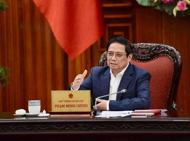 Thủ tướng Phạm Minh Chính phát biểu tại cuộc họp.